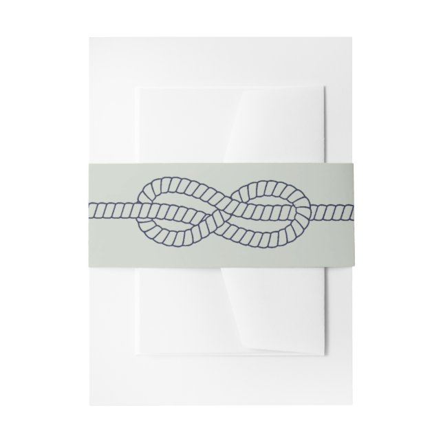 The Blue Knot | Wedding Invitation Belly Band (Front Example)
