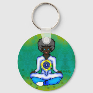 The blue light of protection key ring