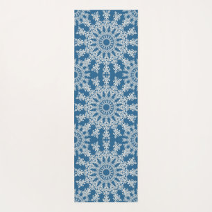 The blue mandala yoga mat