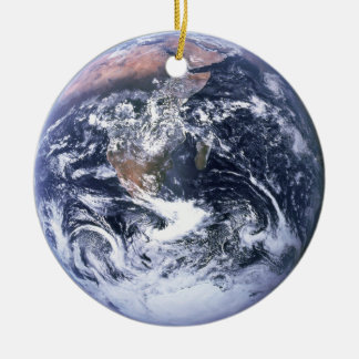 The Blue Marble Earth Photo Ceramic Tree Decoration