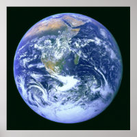 The Blue Marble - Earth Seen From Space Poster