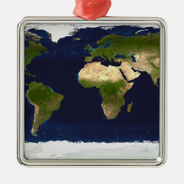 The Blue Marble Metal Tree Decoration (Front)