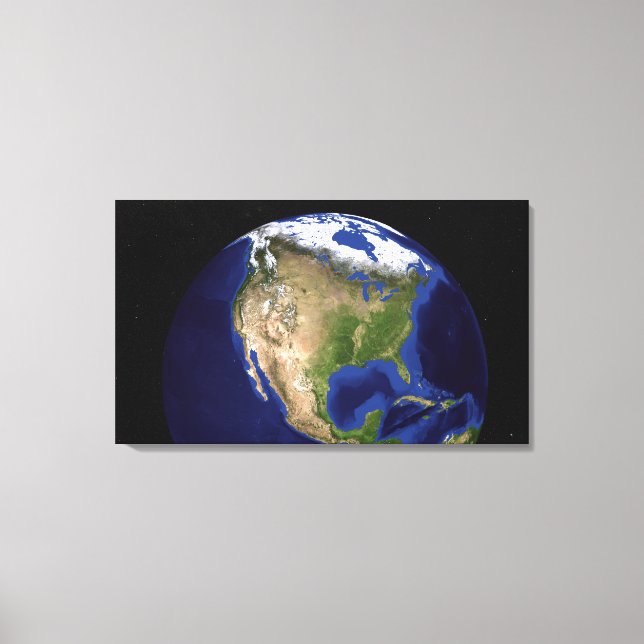 The Blue Marble Next Generation Earth 4 Canvas Print (Front)