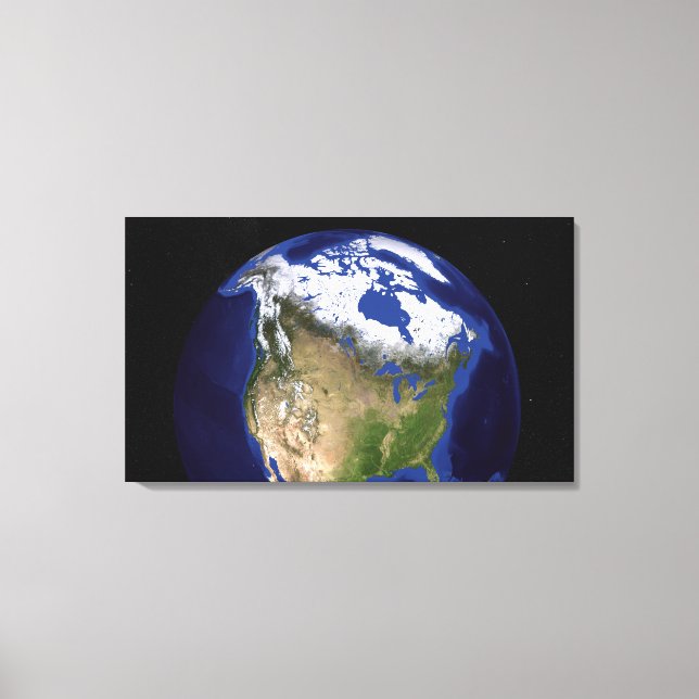 The Blue Marble Next Generation Earth 5 Canvas Print (Front)