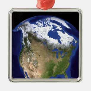 The Blue Marble Next Generation Earth 5 Metal Tree Decoration
