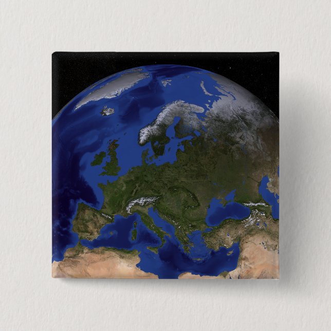 The Blue Marble Next Generation Earth 6 15 Cm Square Badge (Front)