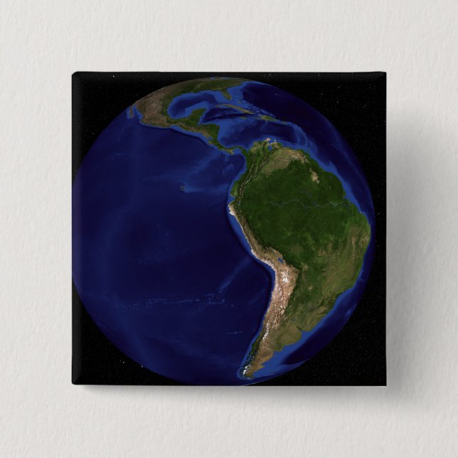 The Blue Marble Next Generation Earth 8 15 Cm Square Badge (Front)