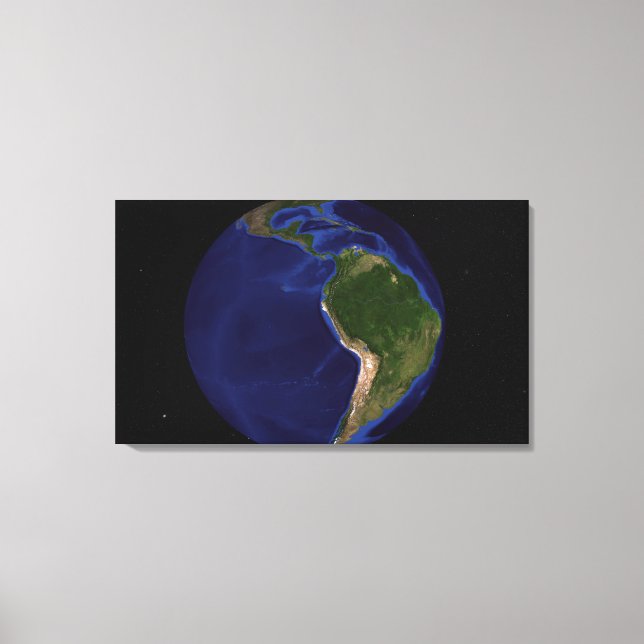 The Blue Marble Next Generation Earth 8 Canvas Print (Front)