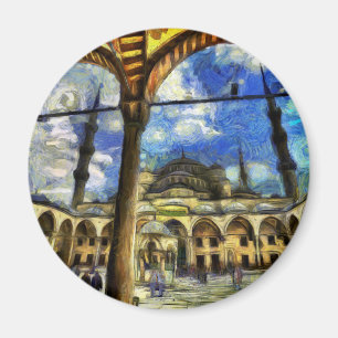 The Blue Mosque Istanbul Art Magnet