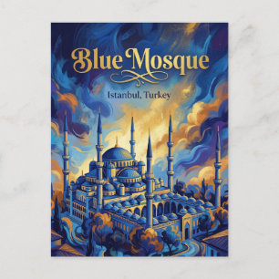 The Blue Mosque, Istanbul, Marmara Postcard