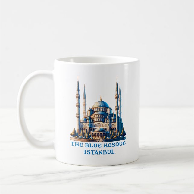 The Blue Mosque Istanbul Turkey Coffee Mug (Left)