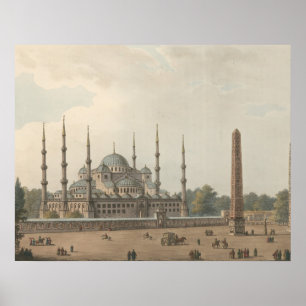 The Blue Mosque of Sultan Ahmed, Istanbul, Turkey Poster