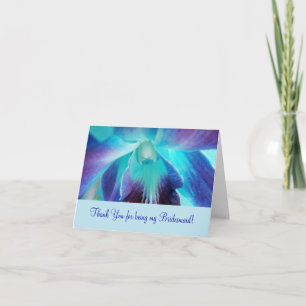 The Blue Orchid Bridemaid Notecard