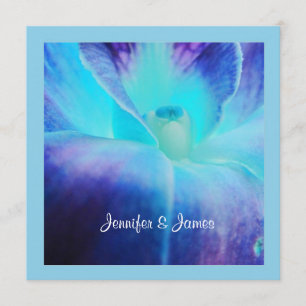 The Blue Orchid Wedding Invitation