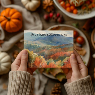 The Blue Ridge Mountains, customisable Postcard