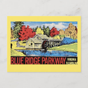 The Blue Ridge Parkway Vintage Postcard