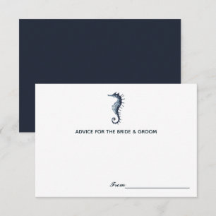 The Blue Seahorse Wedding Wedding Advice Cards