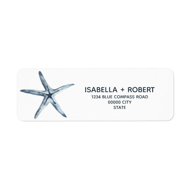 The Blue Starfish | Nautical Maritime Wedding (Front)