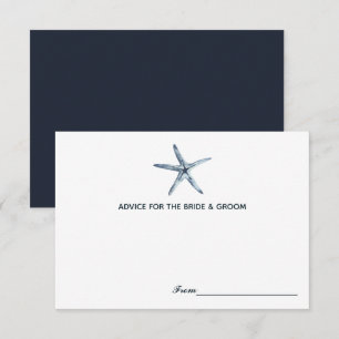 The Blue Starfish Wedding Wedding Advice Cards