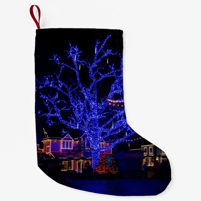 The Blue Tree Christmas Stocking (Front)