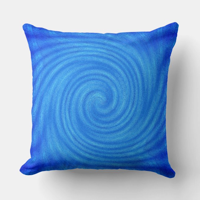 The Blue Twist Effects in the Centre  Cushion (Front)