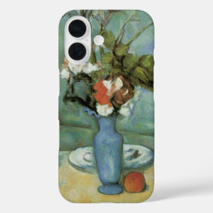 The Blue Vase (Flowers and Fruit) by Paul Cezanne iPhone 16 Case