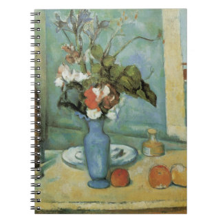 The Blue Vase (Flowers and Fruit) by Paul Cezanne Notebook