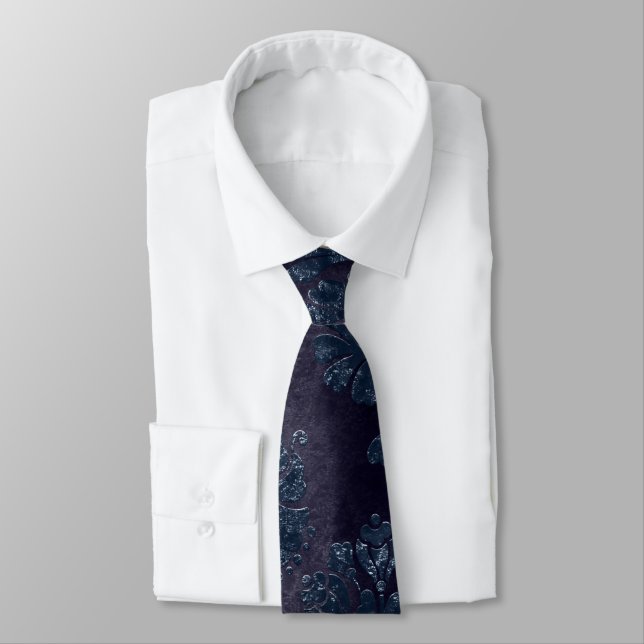The Blue Velvet  Series Design 2  Tie (Tied)