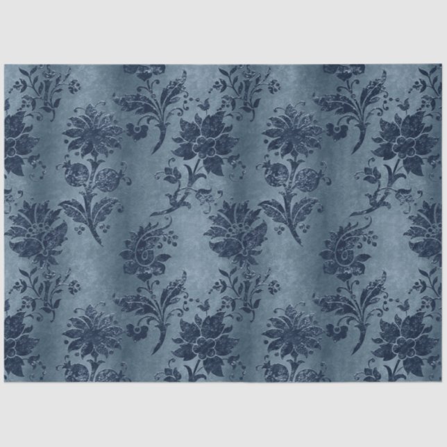 The Blue Velvet  Series Design 9 Tissue Paper (Front)