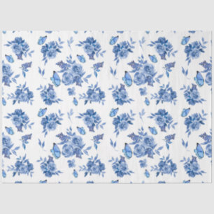 The Blue Watercolor Series Design 9 Tissue Paper