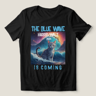 The blue Wave Is Coming 2024 Tri-Blend Shirt