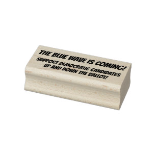THE BLUE WAVE IS COMING! RUBBER STAMP
