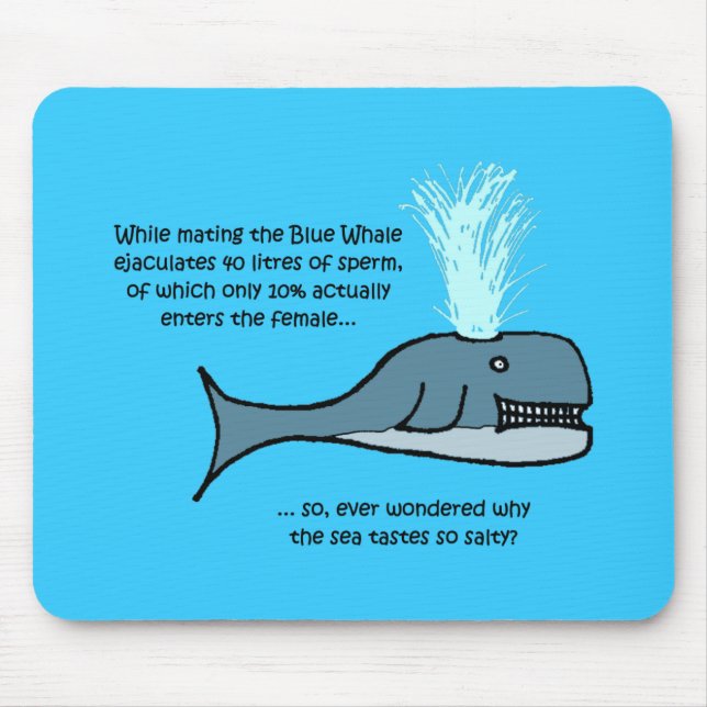 The Blue Whale... Mouse Mat (Front)