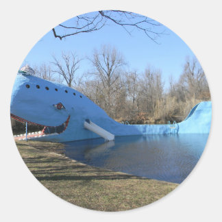 The Blue Whale of Catoosa Classic Round Sticker
