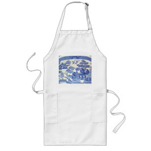 The Blue Willow Tradition - can be yours Long Apron