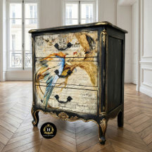  The Bluebird Queen French Furniture Decoupage