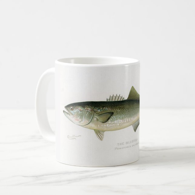 The Bluefish Fisherman's Mug (Front Left)