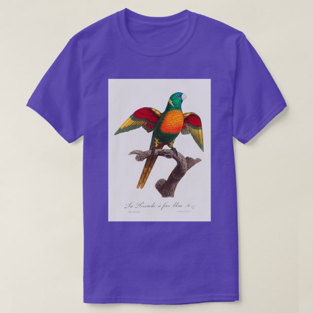 The BlueHeaded Parrot Pionus menstruus from Natura T-Shirt (Design Front)