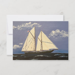 The Bluenose, a racing boat