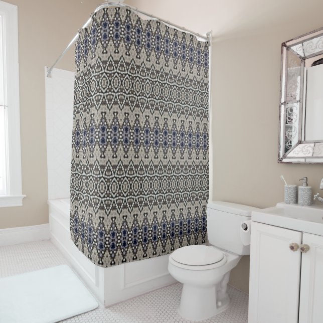 The Blues 17 Shower Curtain (In Situ)