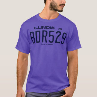 The Blues Brothers Bluesmobile License Plate T-Shirt