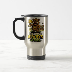 The Boar Always Wins Travel Mug