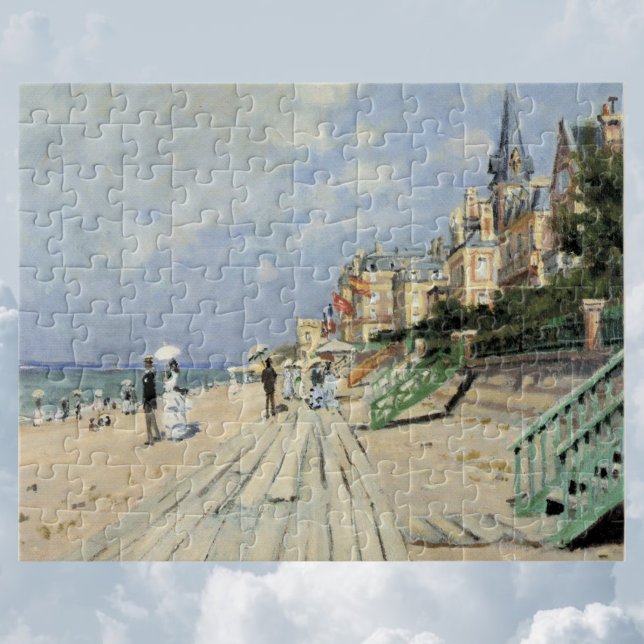 The Boardwalk at Trouville by Claude Monet Jigsaw Puzzle (Creator Uploaded)