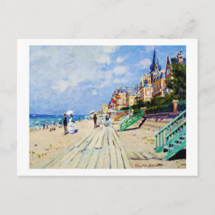 The Boardwalk at Trouville Claude Monet Postcard