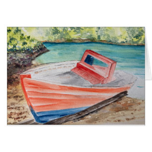 The Boat greeting card