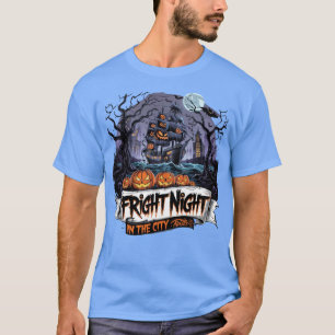 "The Boat of Halloween Ghosts & Bats: A Frightful T-Shirt