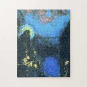 The Boat Virgin With Corona by Odilon Redon Jigsaw Puzzle