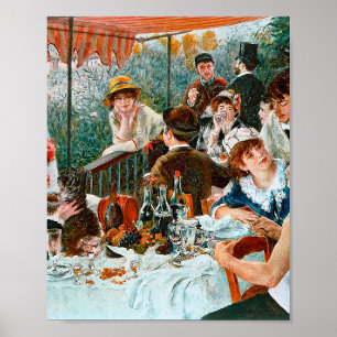 The Boaters' Lunch by Pierre-Auguste Renoir Poster