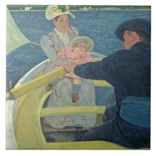 The Boating Party, 1893-94 (oil on canvas) Tile
