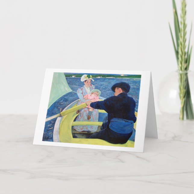 The Boating Party, Mary Cassatt Card (Front)